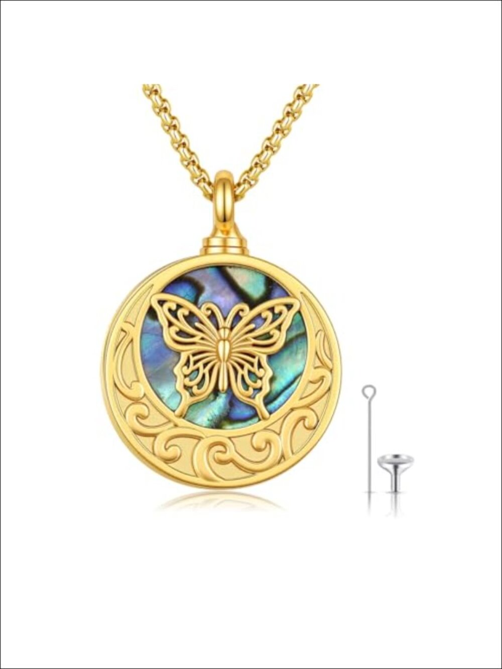 925 Sterling Silver Cremation Urn Necklace for Ashes Memorial Pendant